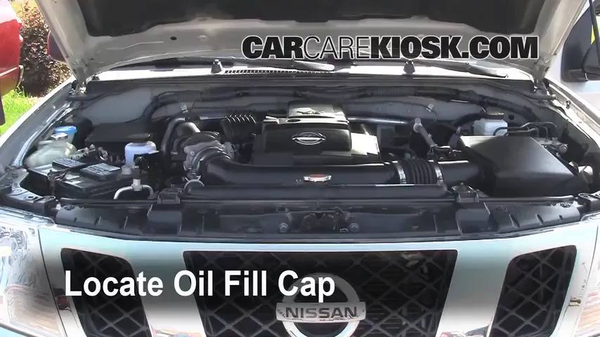 2009 Nissan Frontier LE 4.0L V6 Crew Cab Pickup Oil Add Oil